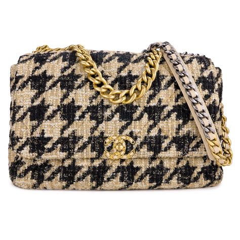 sac chanel tweed noir|Flap Bags .